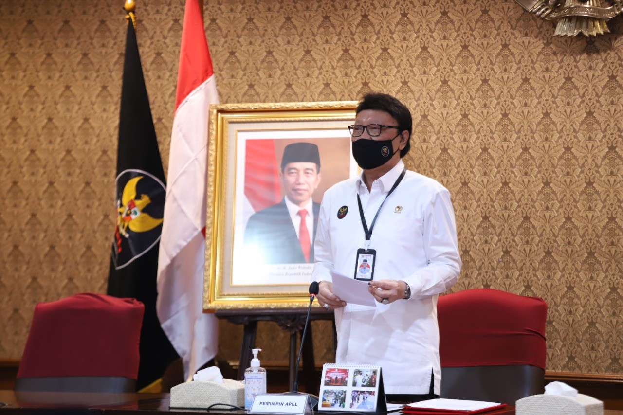 Meski ASN WFH, Menteri Tjahjo Pastikan Pelayanan Tetap Berjalan (FOTO: Ist)