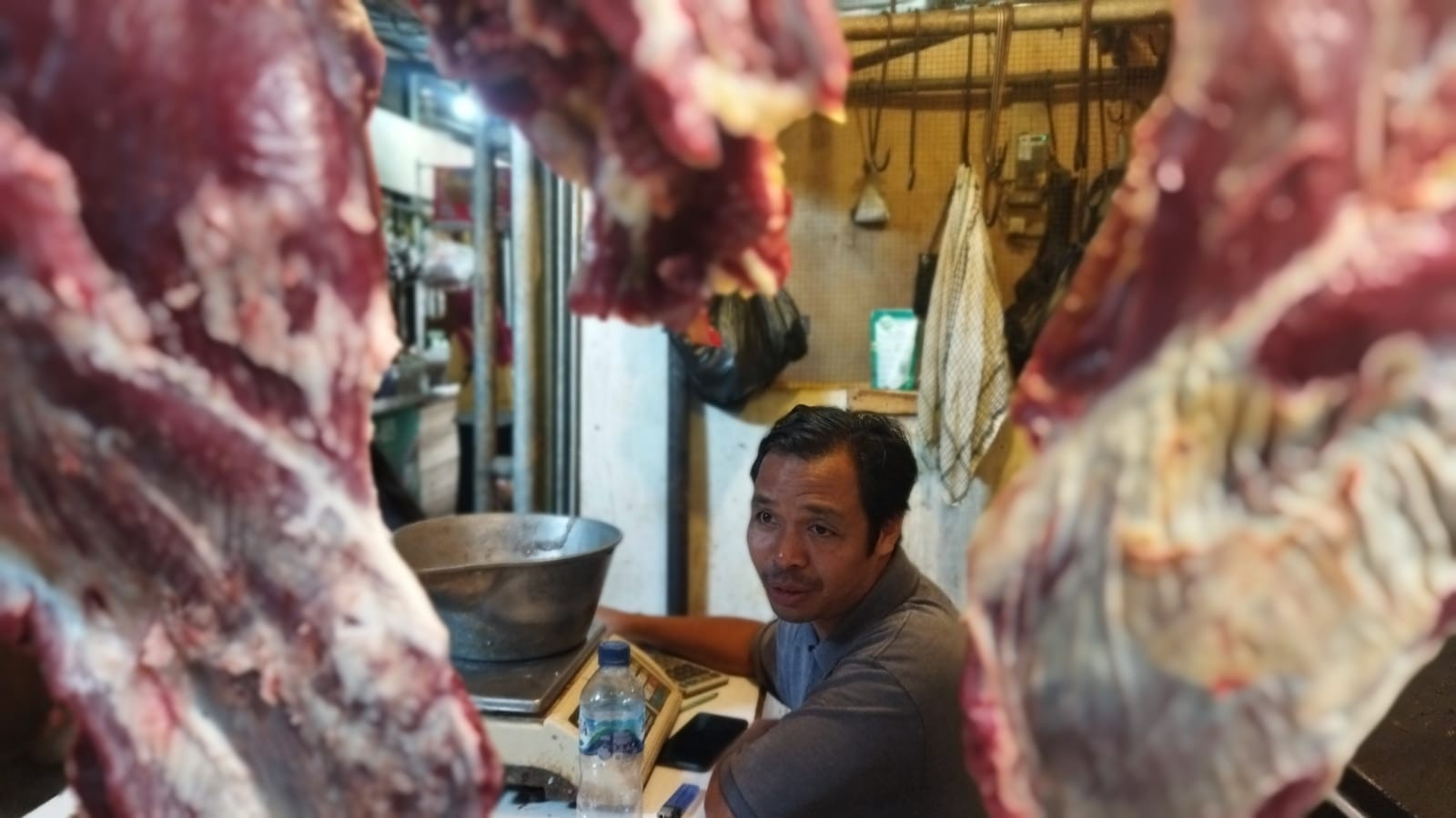Pedagang Daging Sapi di Cimahi