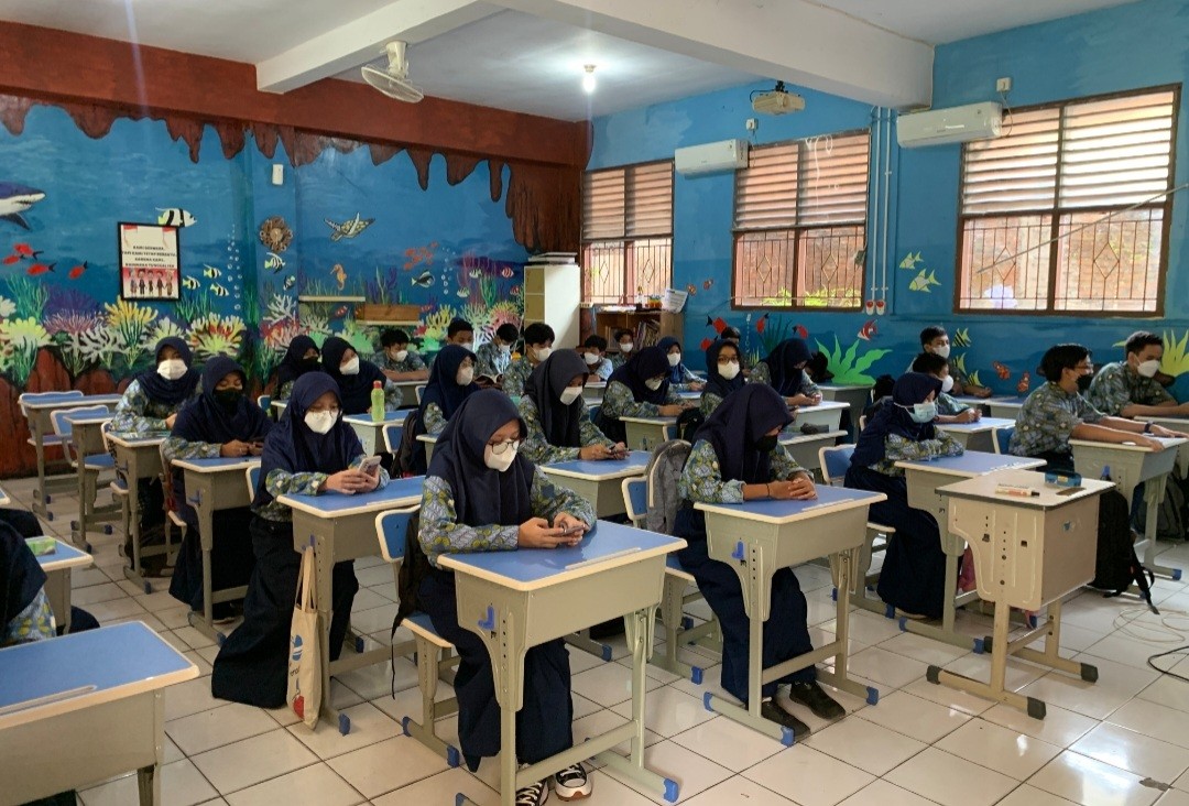 Tangerang Kembali Terapkan PTM 100 Persen, Pelajar: Bisa Ketemu Teman (FOTO:MNC Media)