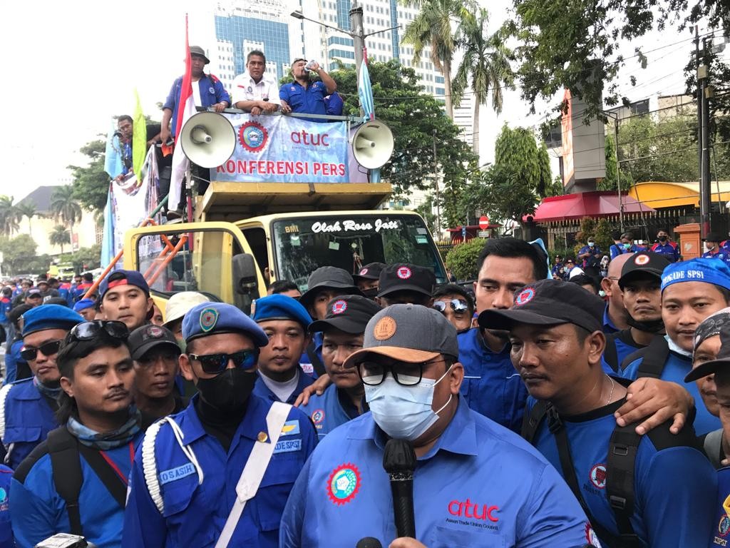 Besok 14 Mei 60 Ribu Ribu Buruh Bakal Tumpah Ruah GBK (Dok.MNC)