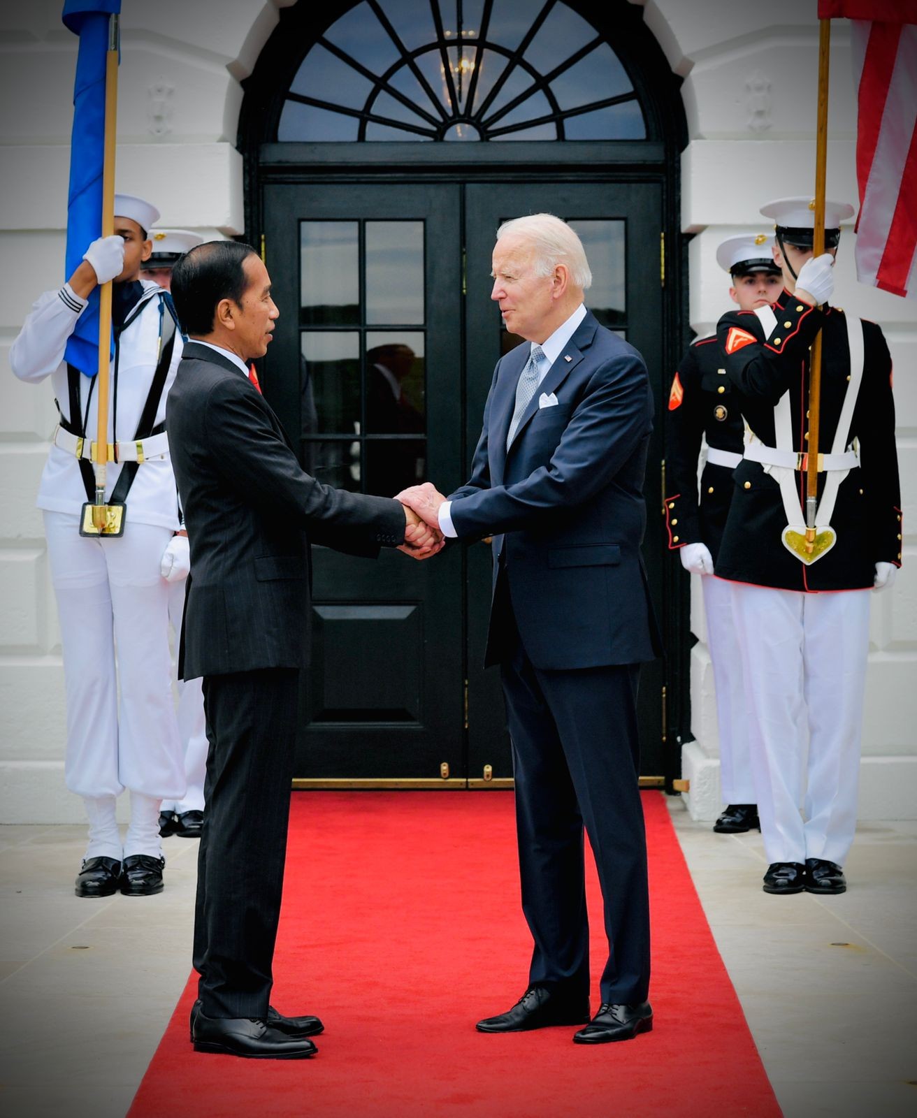 Sambutan Hangat Joe Biden ke Jokowi Momentum Penting Buat Indonesia. (Foto: MNC Media)