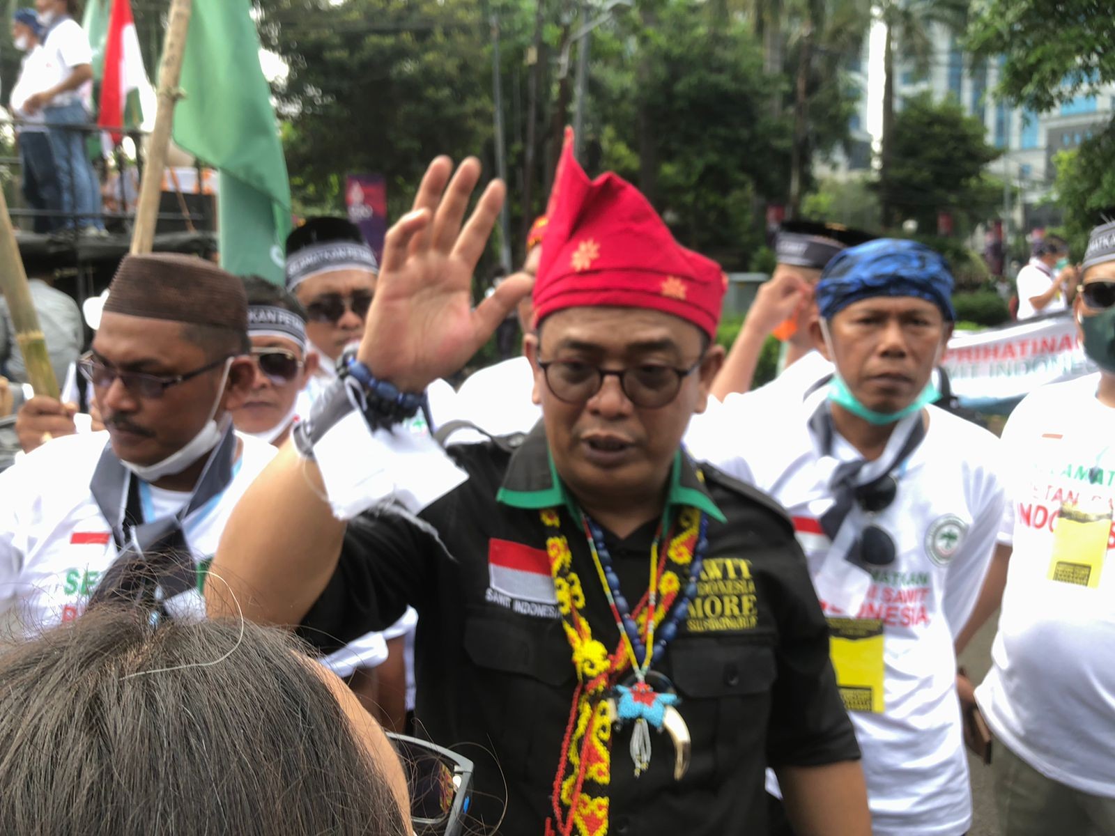 Usung Lima Tuntutan, Asosiasi Petani Kelapa Sawit Geruduk Kantor Kemenko Perekonomian (Dok.MNC)