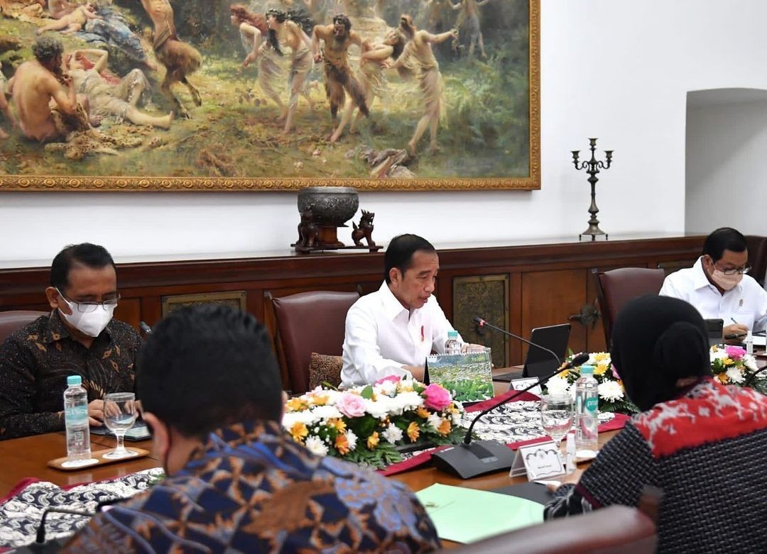 Pulang dari AS, Jokowi Langsung Panggil Para Menteri di Istana Bogor. (Foto: Instagram/Erick Thohir)