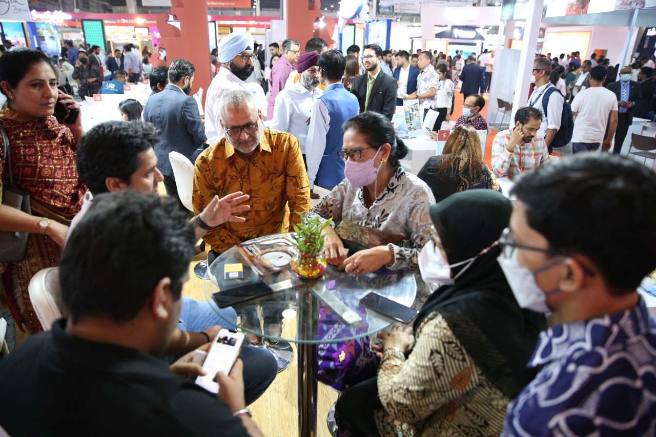Paviliun RI di SATTE 2022 India Ramai Pengunjung, Sandiaga Optimis Pariwisata Bangkit  (Dok.MNC)