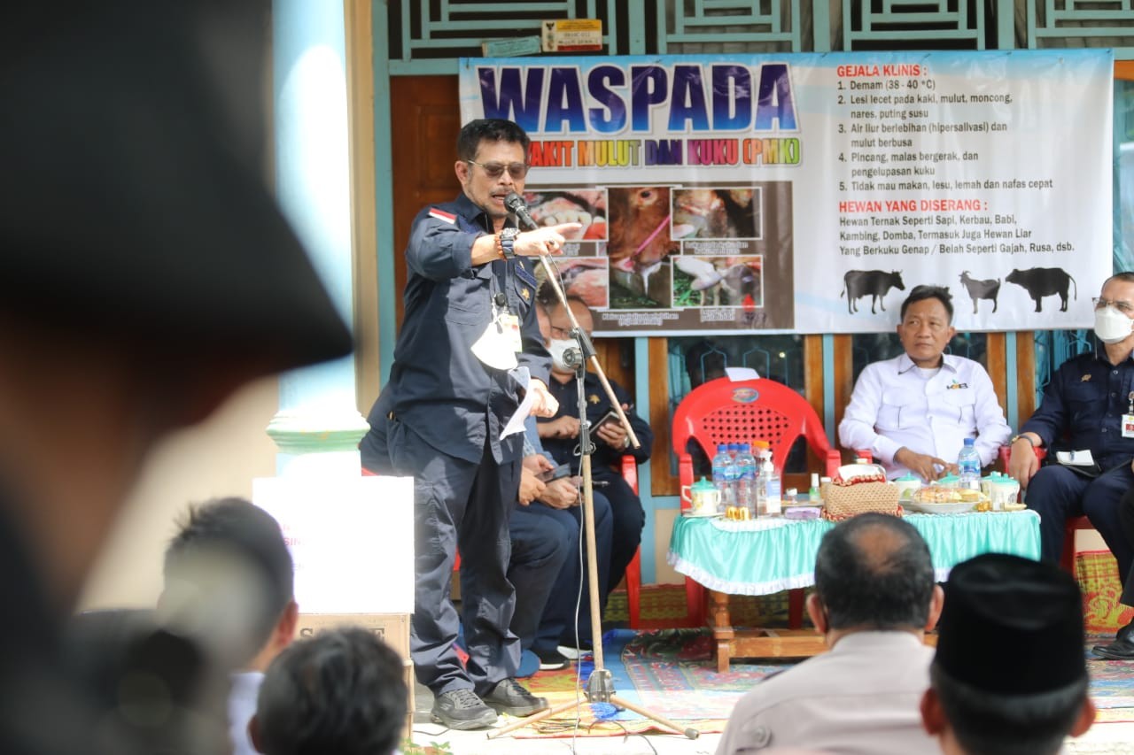 Berkunjung ke Lampung, Mentan Syahrul Yasin Gelar Koordinasi Pengendalian dan Pencegahan PMK