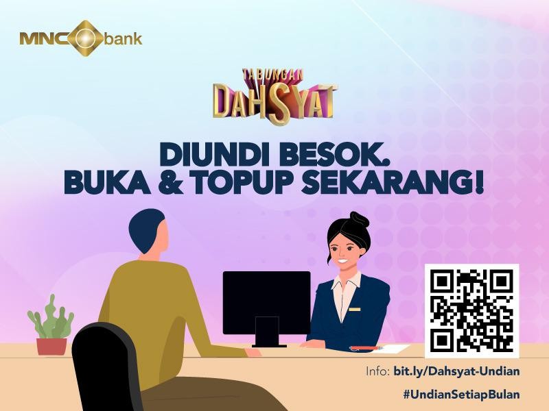Diundi Bulan Ini, Segera Top Up Saldo Tabungan Dahsyat Anda, Ini Caranya! (foto: MNC Media)
