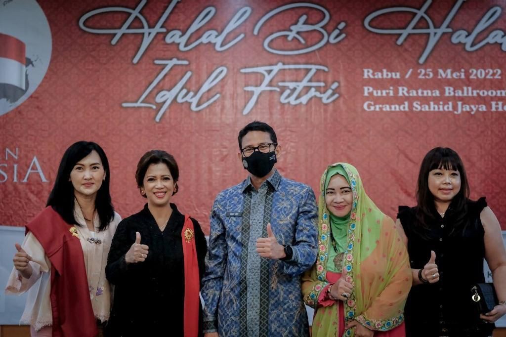 Kaum Hawa Menggerakkan 65 Juta UMKM, Sandiaga Uno: Perempuan RI Majukan Sektor Parekraf. (Foto: MNC Media)
