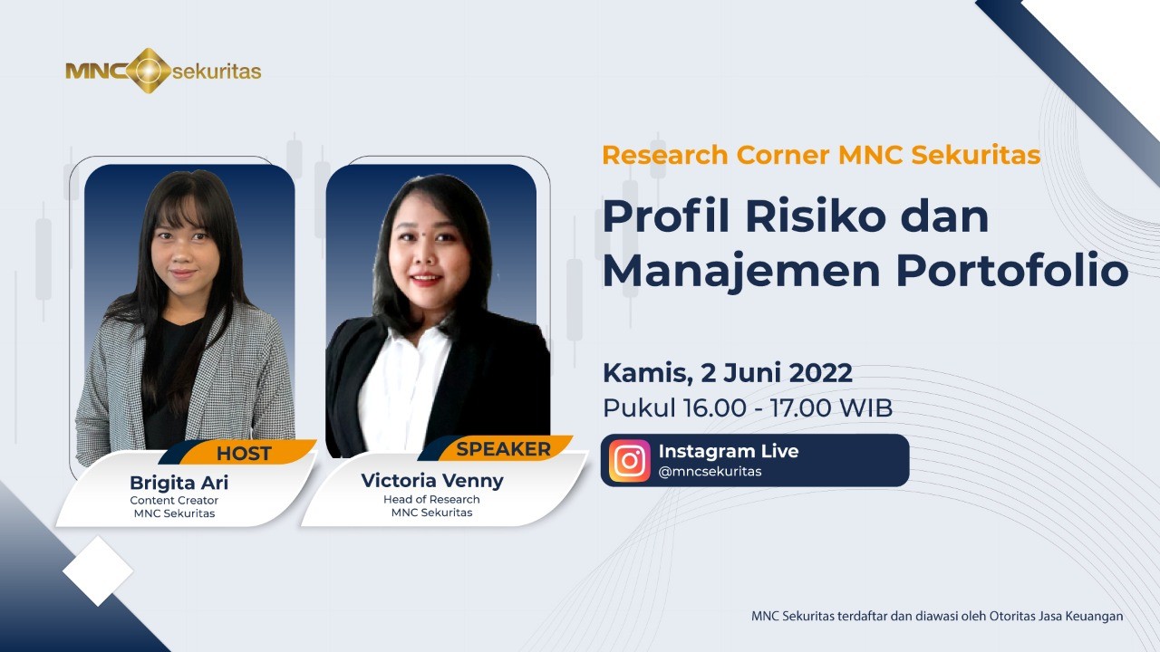Simak IG Live Research Corner Hari Ini: Profil Risiko dan Manajemen Portofolio. (Foto: MNC Media)