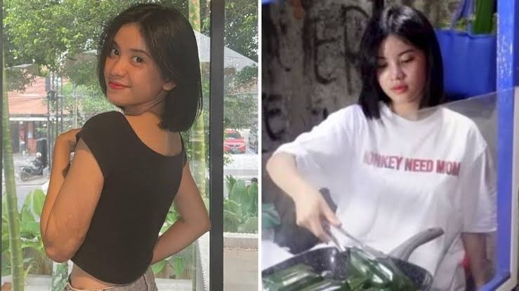 Dulu Penyanyi, Kini Melati Eks JKT48 Banting Setir Jualan Nasi Bakar (FOTO:MNC Media)