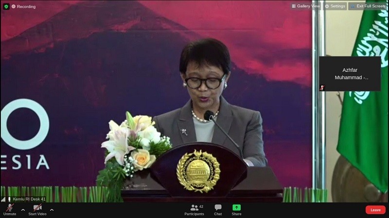 Menlu Retno Bertemu Pangeran Arab, Bahas Kerja Sama Ekonomi hingga Haji . (Foto:  MNC Media)
