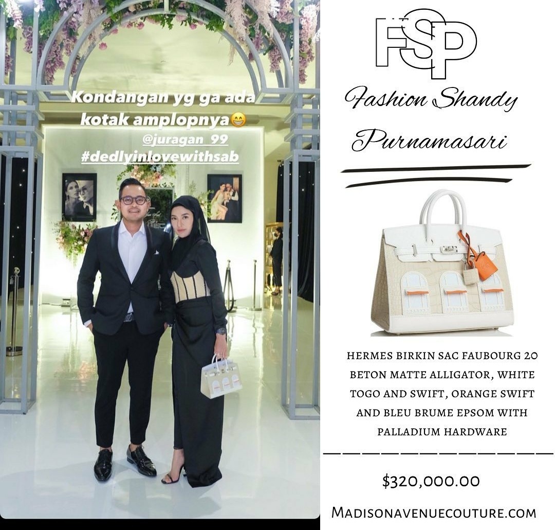Datang ke Pernikahan Deddy Corbuzier, Shandy Purnamasari Pakai Tas Rp4,6 Miliar (FOTO:Instagram/@shandypurnamasari)