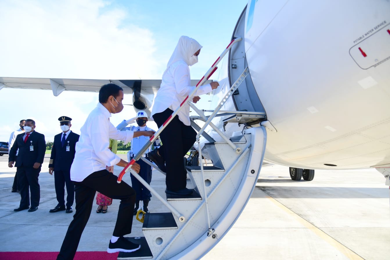 Jokowi Bertolak ke Wakatobi, Hadiri GTRA Summit hingga Lepas Tukik (FOTO: MNC Media)