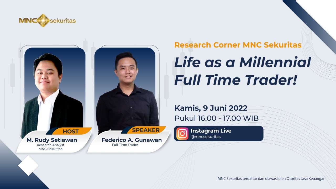 Belajar Trading Lewat IG Live Research Corner Hari Ini: Life as a Millennial Full-Time Trader! (Foto: MNC Media)