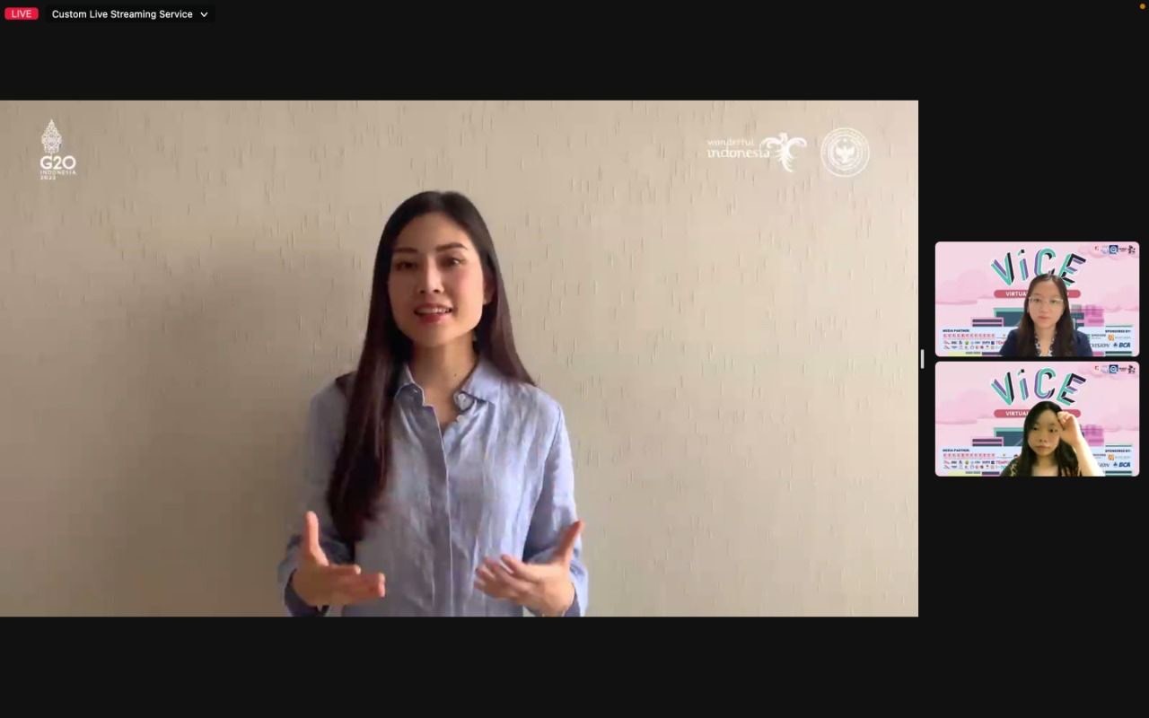 Angela Tanoesoedibjo Beri Wejangan Soal Dunia Kerja untuk Peserta Virtual Career Expo PPI Tiongkok (FOTO:Dok Ist)