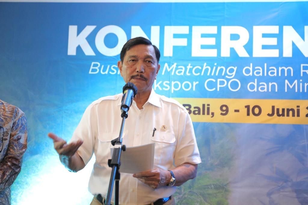 Soal Kebijakan CPO dan Minyak Goreng, Luhut Janji Tak Akan Rugikan Petani dan Pelaku Usaha. (Foto: MNC Media)