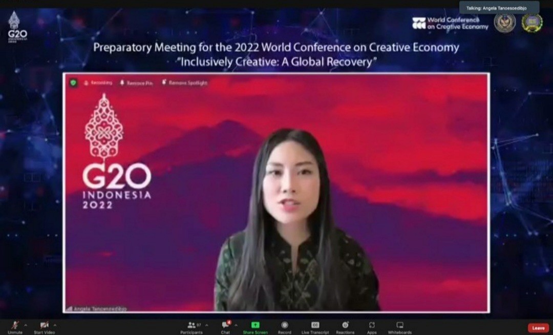 RI Tuan Rumah WCCE 2022, Wamenparekraf Angela Tanoesoedibjo: Kesempatan Bagi Ekonomi Kreatif!. (Foto: MNC Media)