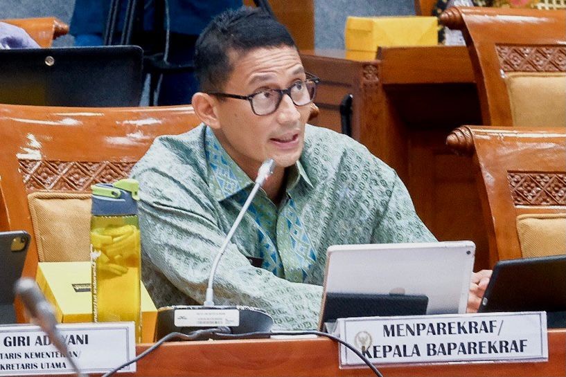 Genjot Desa Wisata, Sandiaga Beberkan Peralihan Pagu Anggaran 2023 ke Komisi X DPR (FOTO:MNC Media)