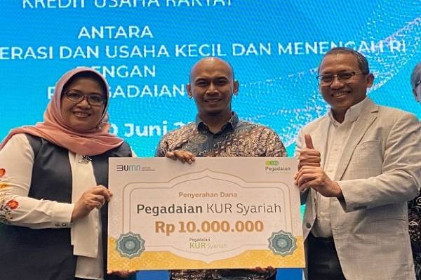 Pegadaian Luncurkan KUR Syariah, UMKM Bisa Pinjam Rp10 Juta (FOTO: MNC Media)