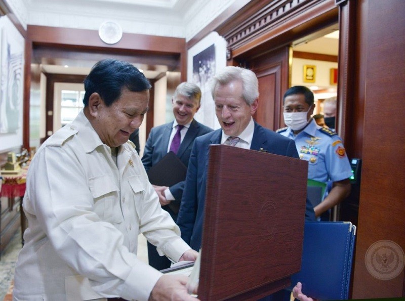 Prabowo Bertemu Utusan Dagang PM Inggris, Buka Kerja Sama Industri Pertahanan dan Pendidikan. (Foto: Kementerian Pertahanan)