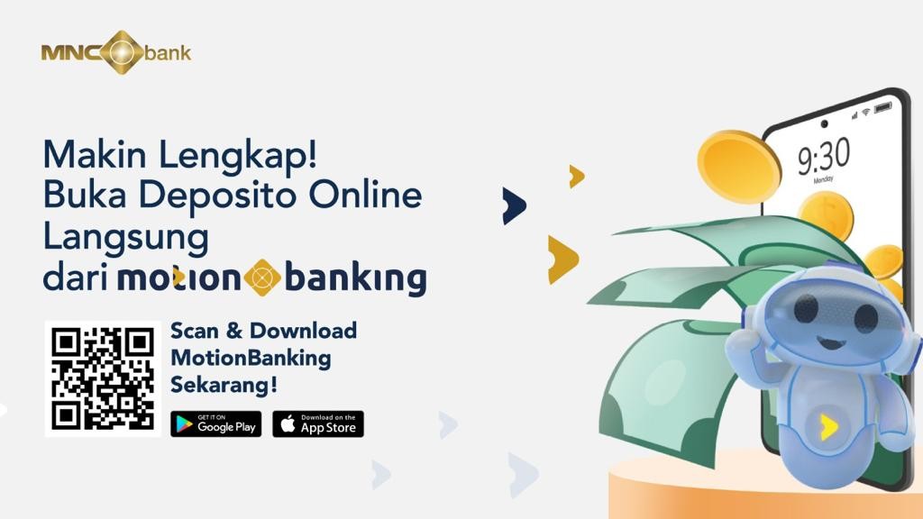 MNC Bank kembali menghadirkan kejutan bagi nasabahnya, yaitu kemudahan dalam membuka Deposito secara online melalui aplikasi andalannya, MotionBanking.