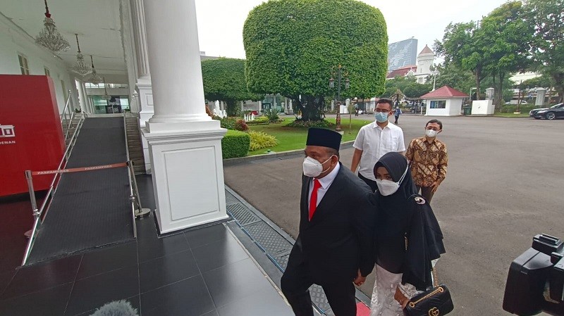 Sekjen PBB Afriansyah Noor Tiba di Istana, Bakal Dilantik Jadi Wamenaker. (Foto: MNC Media)