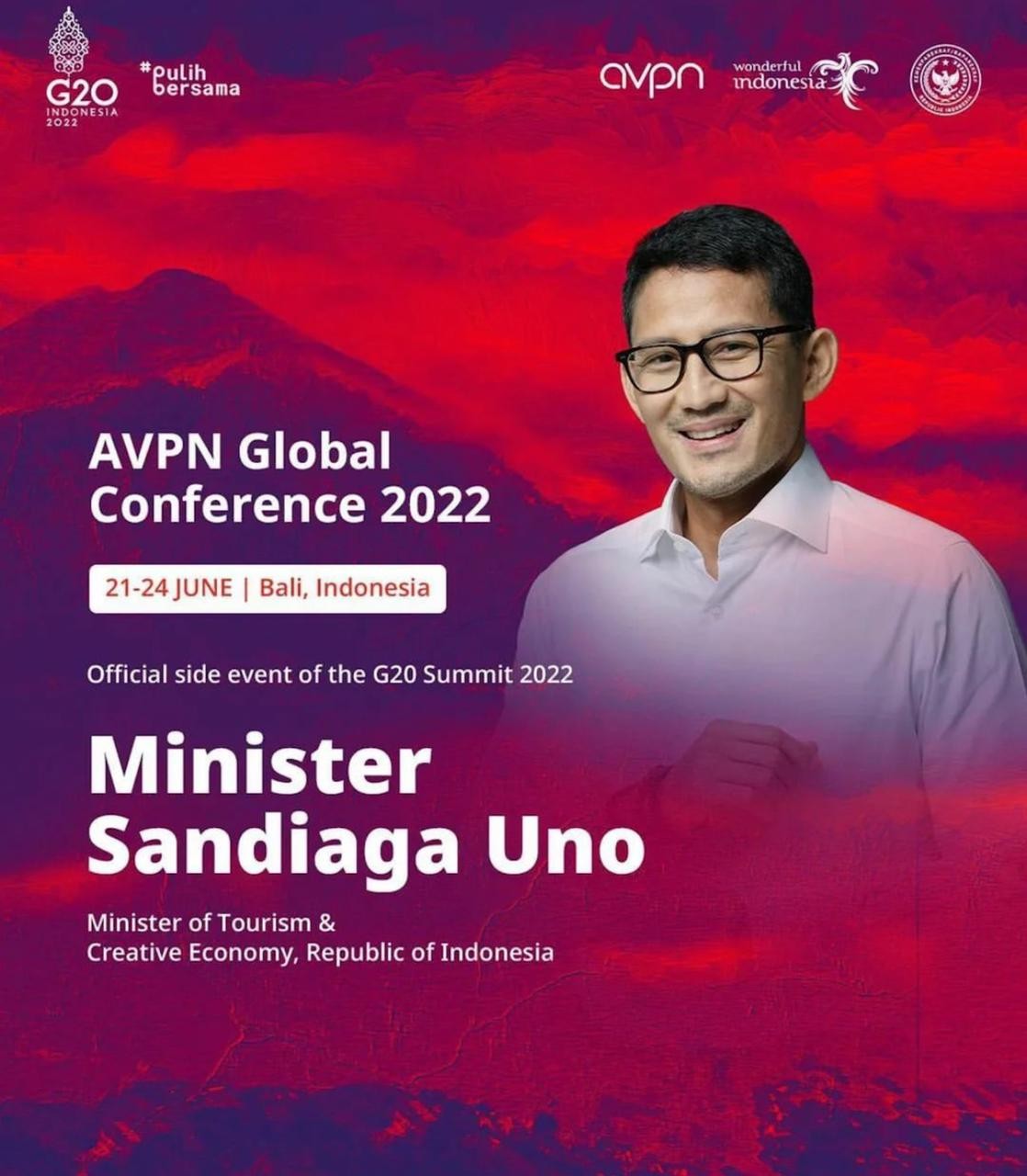 Sandiaga Uno: AVPN 2022 di Bali Bukti Kesiapan Indonesia Jadi Tuan Rumah Berbagai Event. (Foto: MNC Media)