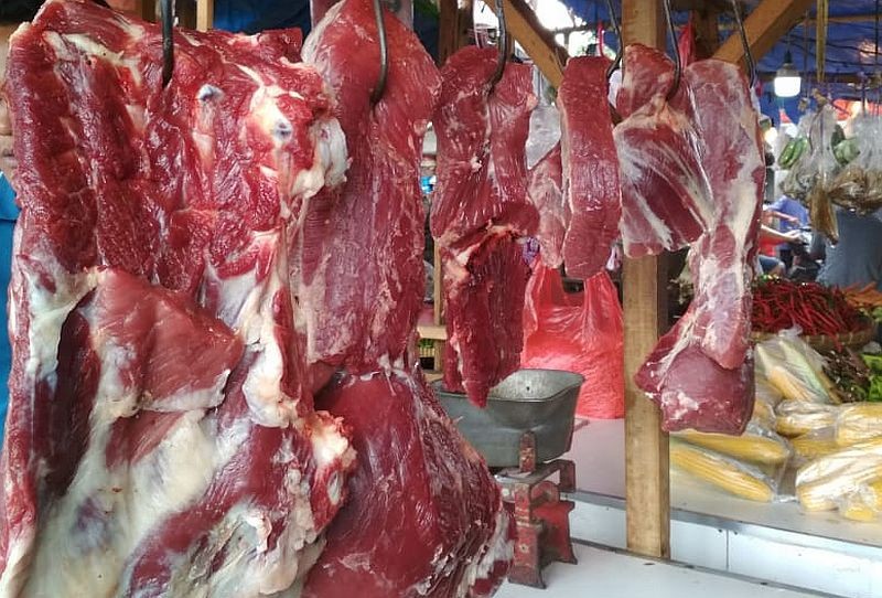 Harga Daging di Pasar Kramat Jati Tembus Rp145 Ribu per Kg (FOTO: MNC Media)