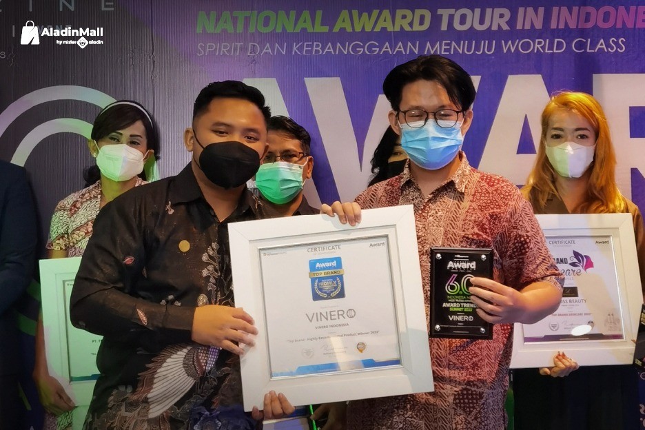 Digemari Masyarakat, Vinero Indonesia Juara Kategori Top Brand Products Winner 2022 (foto: MNC Media)