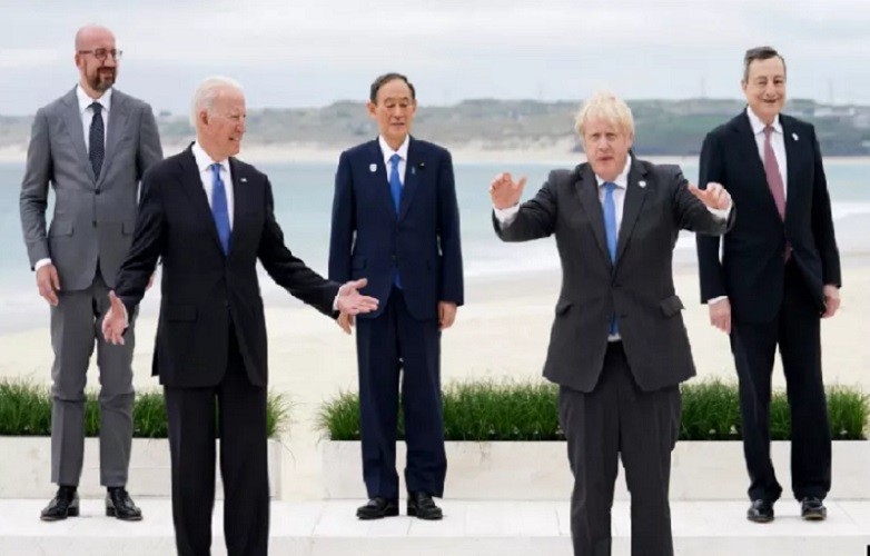 G7 Kumpulkan USD 600 Miliar untuk Melawan Proyek Belt and Road China. (Foto: MNC Media)