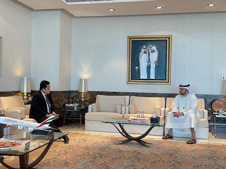 Bos Emirates Bertandang ke Kantor Erick Thohir, Ada Apa? (Foto: IG/Erick Thohir)