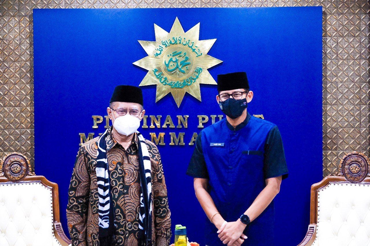 Silaturahmi dengan Muhammadiyah di Yogya, Sandiaga: Banyak Cara Mengetuk Pintu Langit (FOTO:Dok Ist)