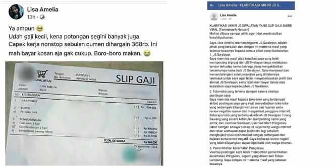 Curhat Tentang Gaji, Karyawati ini Malah Dipecat dan Terkena UU ITE. (Foto: Instagram/top_world.idn)