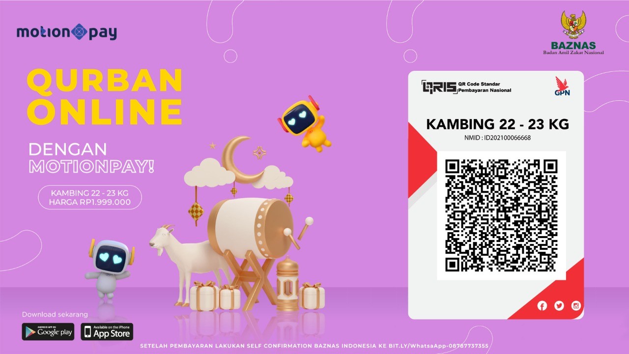 Kurban Online via Aplikasi MotionPay, Berikut Caranya (Dok.MNC)