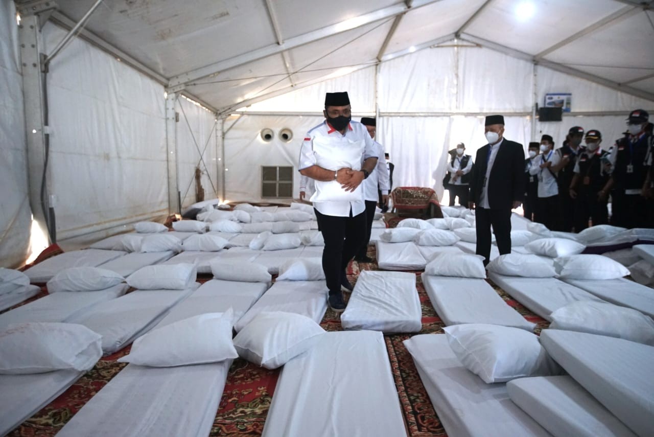 Menag Kunjungi Arafah, Pastikan Layanan Jamaah Haji Optimal. (Foto: MNC Media)