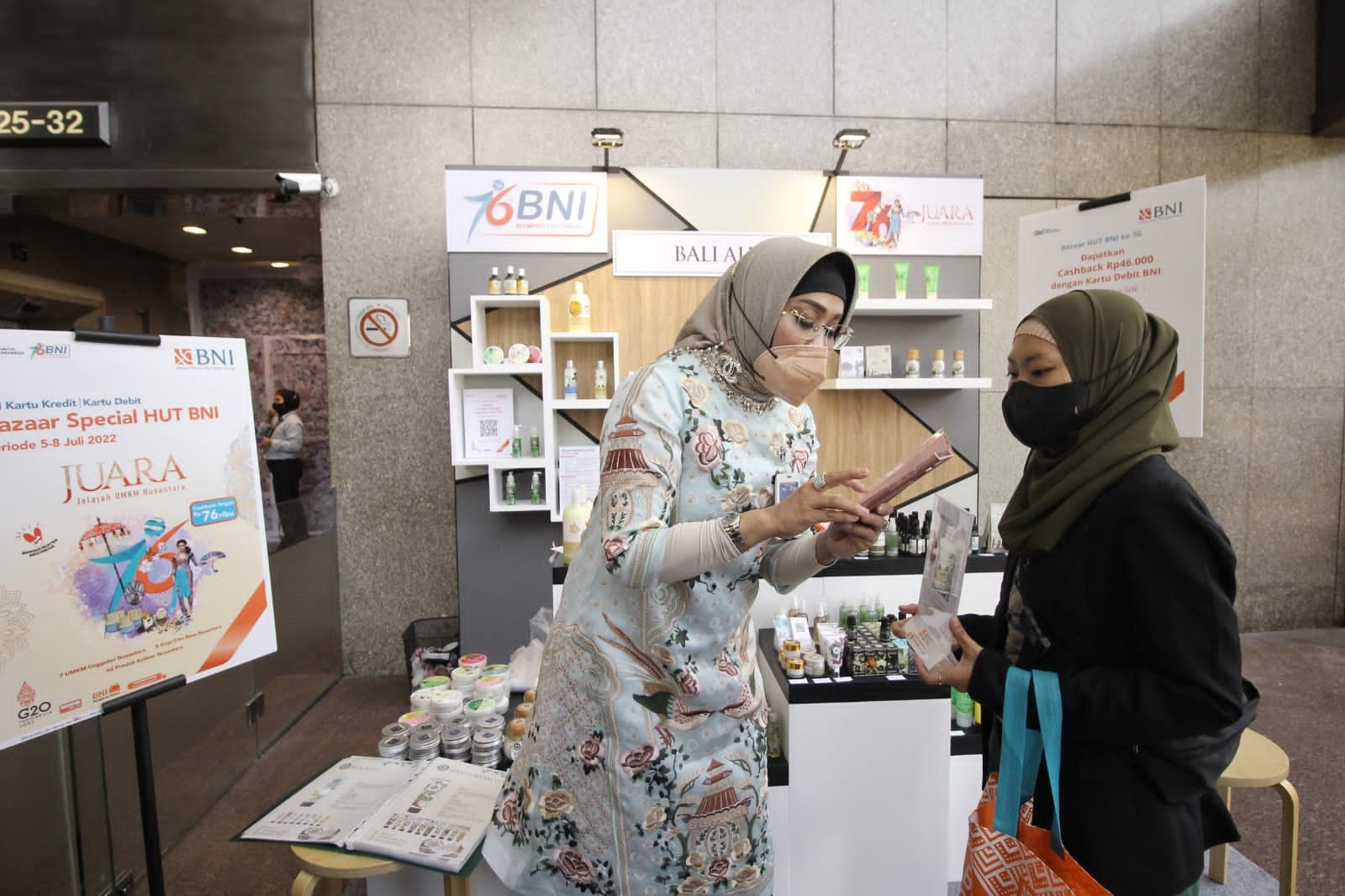 Rayakan Hut Ke-76, BNI Ikut Promosikan UMKM Binaan. (Foto: MNC Media)