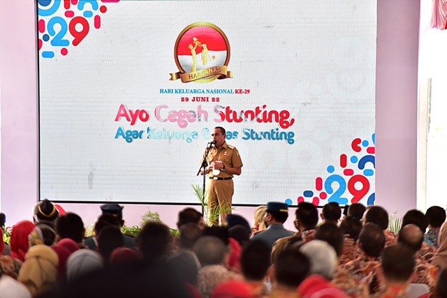 Gubernur Sumut Janji Pangkas Stunting 12 Persen di Depan Jokowi (Foto: Ist)