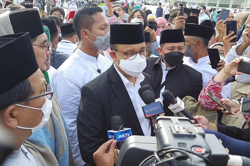 Gubernur Anies Pastikan Ikut Salat Idul Adha di JIS(foto: MNC Media)
