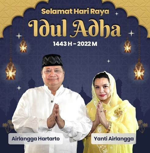 Rayakan  Idul Adha, Menko Airlangga Sebut Momentum Tingkatkan Ketakwaan
