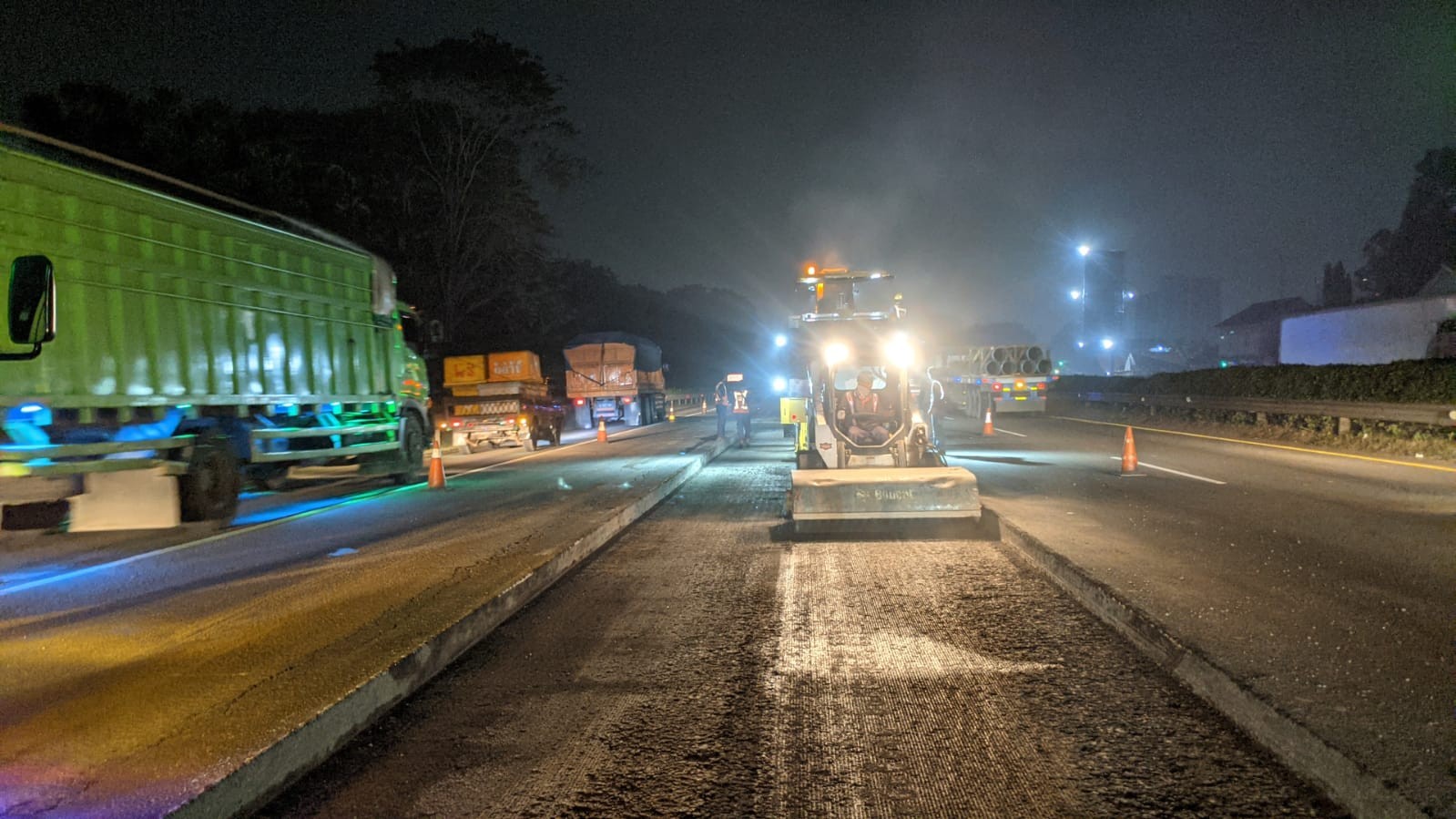 Jasa Marga Rekonstruksi Tol Jakarta-Tangerang, Pekerja Diimbau Berangkat Lebih Awal (FOTO: JSMR)