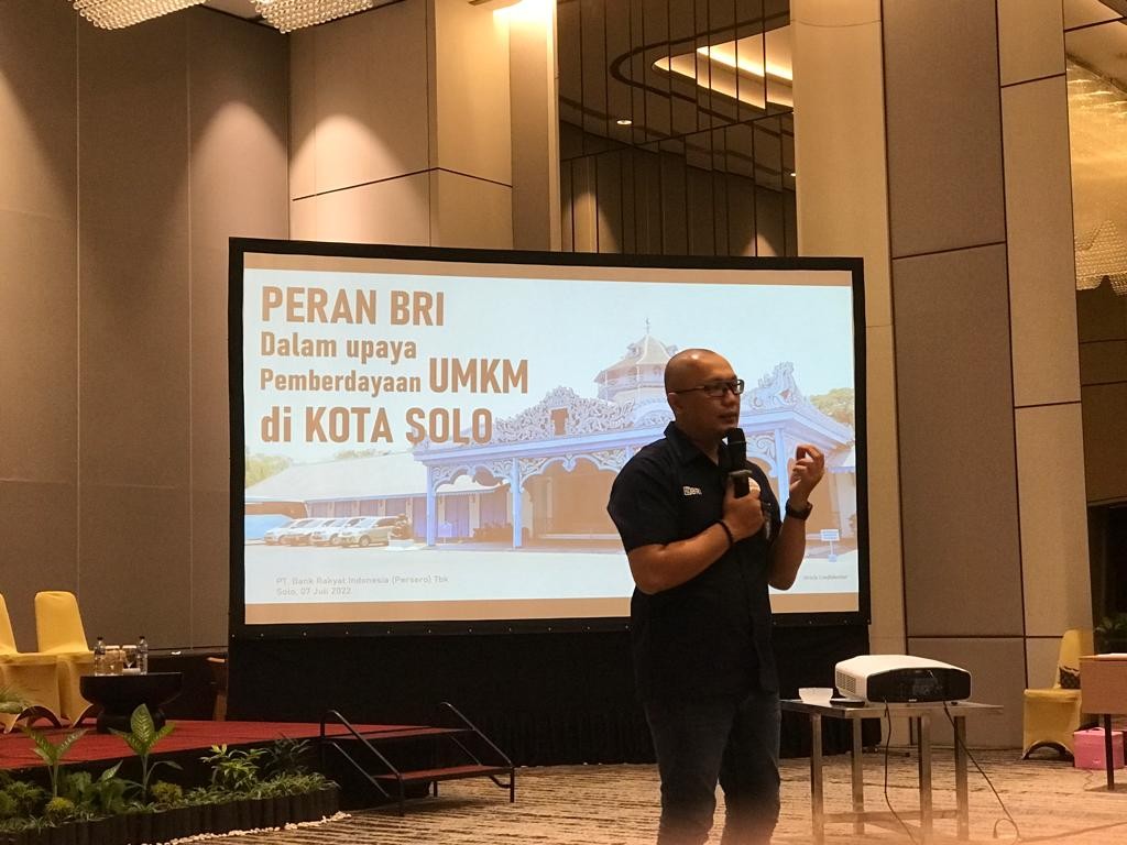 Branch Manager Bank BRI Solo Agung Ari Wibowo dalam acara Solo Kluthuk (Winda Destiana Putri/IDXChannel)