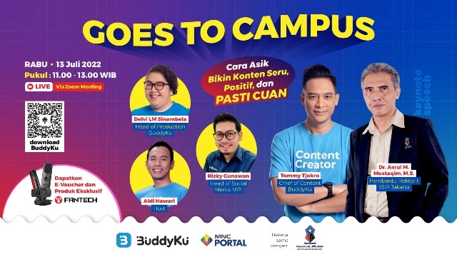 Goes To Campus, BuddyKu Ajak Jurnalis Pahami Monetisasi Konten Digital (Foto: MNC Media)