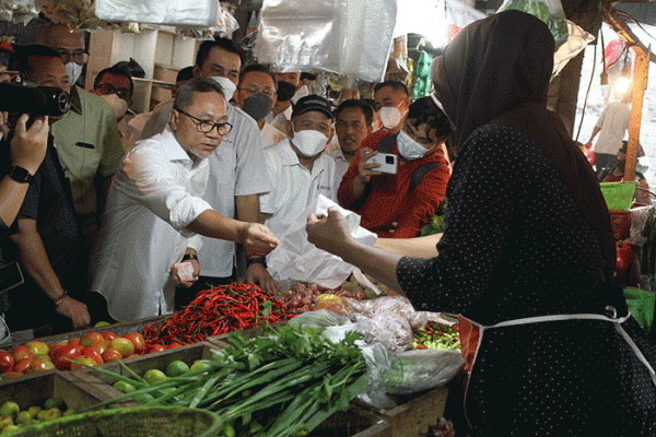 Mendag menyebut pasar tradisional lambat laun akan sepi. Foto: MNC Media