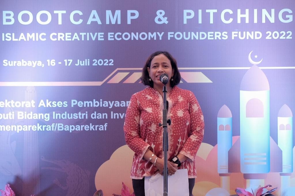 Kemenparekraf mendorong peserta pelaku ekonomi kreatif agar memaksimalkan tahapan bootcamp dan pitching program ICEFF 2022.