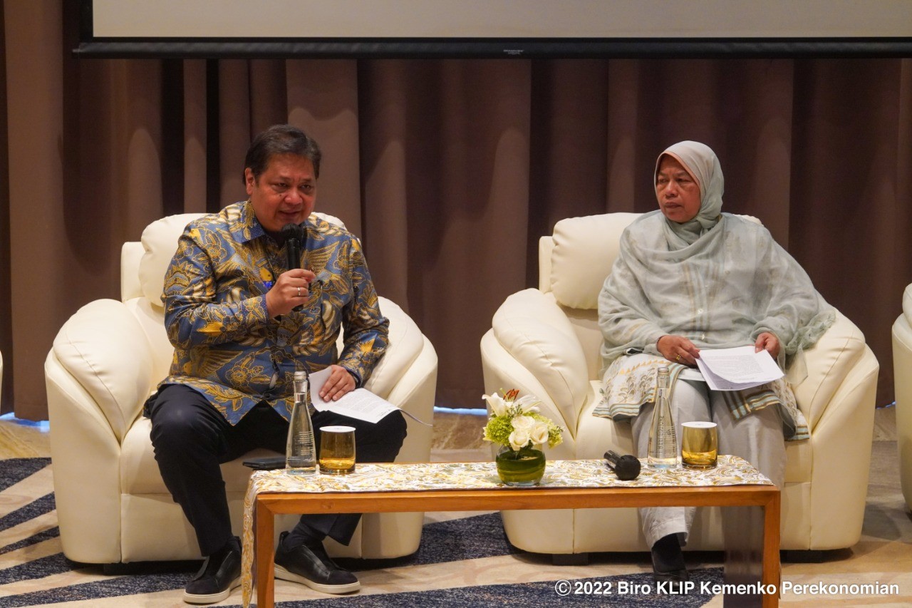 Menko Airlangga: Minyak Sawit Solusi Krisis Pangan dan Energi Dunia. (Foto: MNC Media)