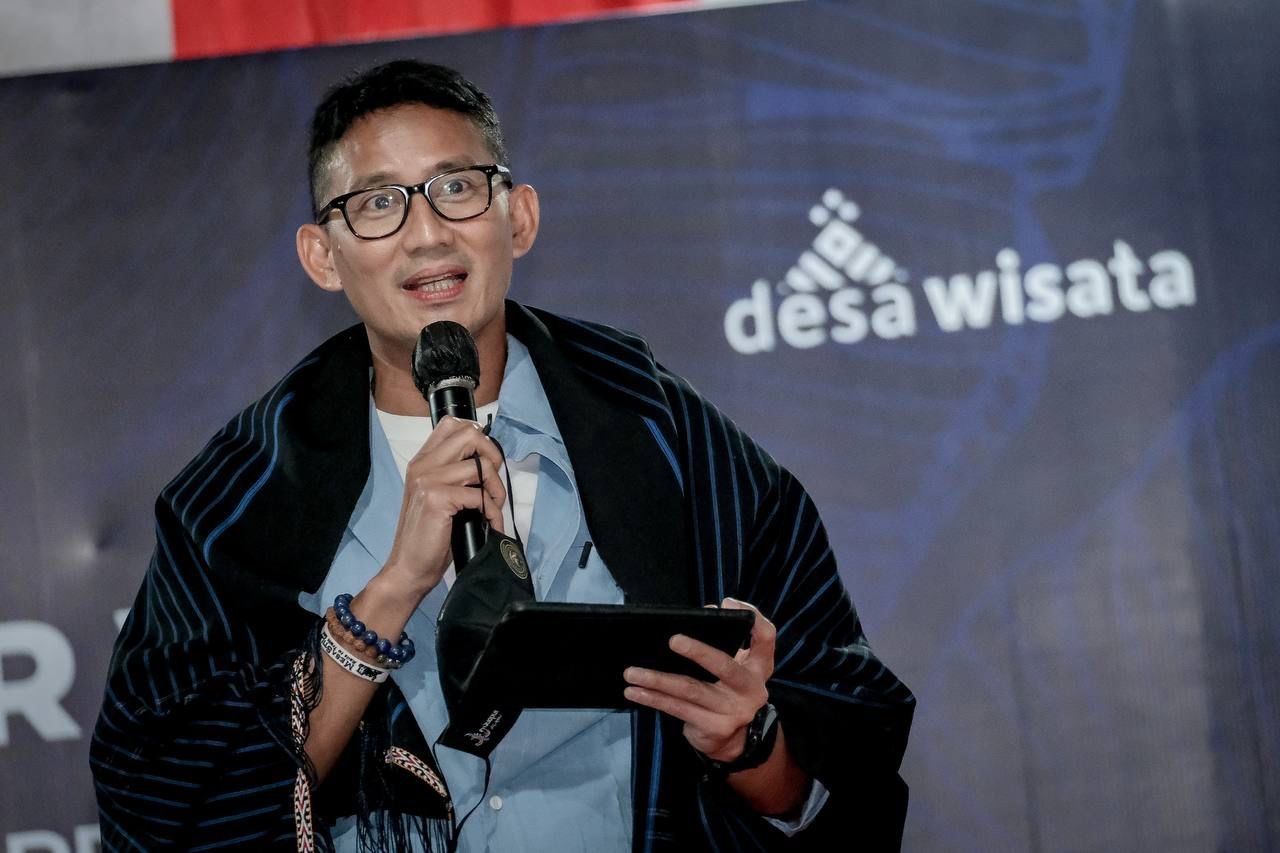 Sandiaga Uno Ajak Masyarakat Nonton Film daripada Main Judi Online. Foto: MNC Media.