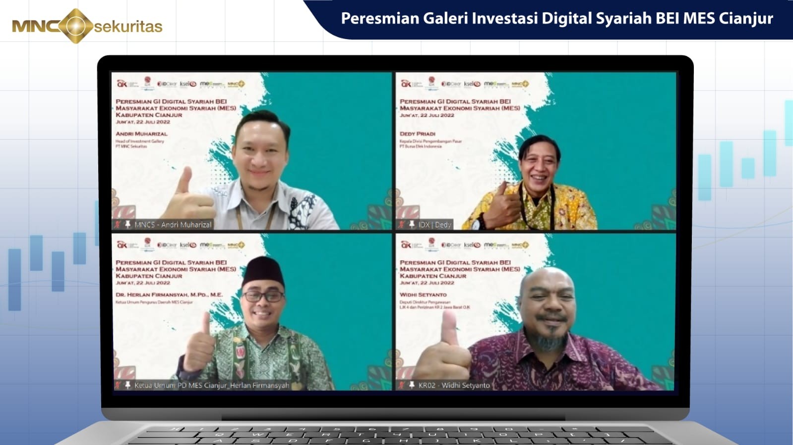MNC Sekuritas Resmikan Galeri Investasi Digital Syariah BEI di Cianjur (FOTO: MNC Media)