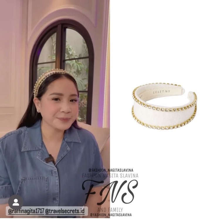Harga Bando Nagita Slavina Bikin Elus Dada, Netizen: Seperti Gajiku Sebulan (FOTO:IG Fashion_nagitaslavina)