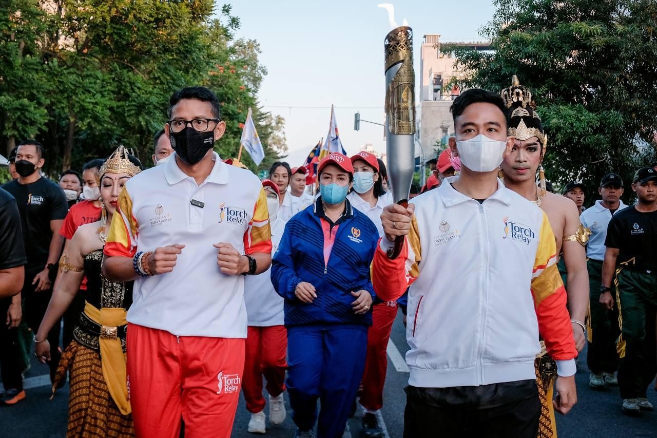 Sandiaga Uno Sebut Torch Relay ASEAN Para Games Solo 2022 Sambut Baik Atlet Mancanegara