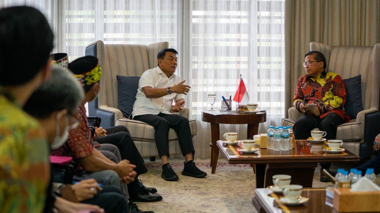 Temui Moeldoko, Masyarakat Adat Sintang Kalbar Minta Perhatian Pembangunan SDM (Dok.MNC)