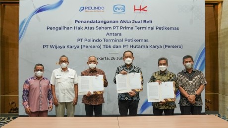 Subholding Pelindo Akuisisi Saham WIKA dan HK di Prima Terminal Petikemas. (Foto: MNC Media)